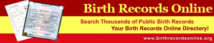 Birth Records Online - The Free Birth Records Directory