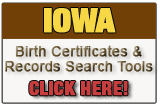 Iowa birth record search tool