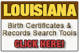 Louisiana birth record search tool